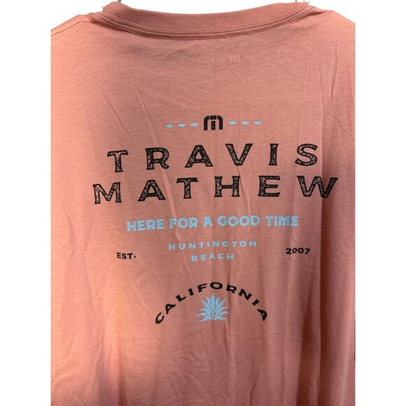 Travis Mathew Mens Graphic T-Shirt Large - Here For A Good Time - Huntington Bea - Picture 5 of 5
